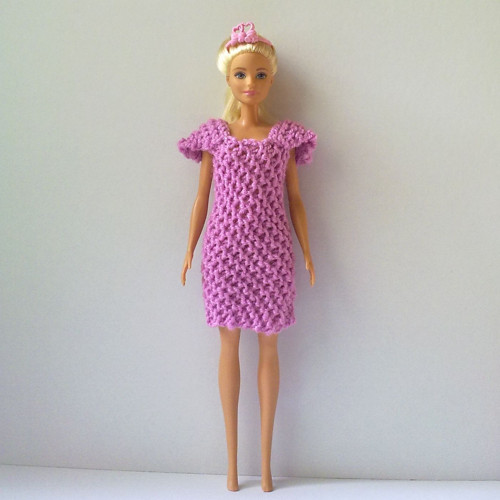 Oblečky pro Barbie - šaty + čelenka — foto 2