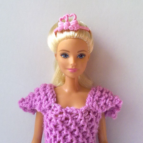 Oblečky pro Barbie - šaty + čelenka — foto 3