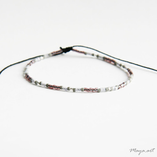 Šedofialový náramek SIMPLE BRACELET — foto 3