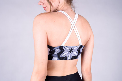 Lines mandalas black - krátky set, šortky a top — foto 2