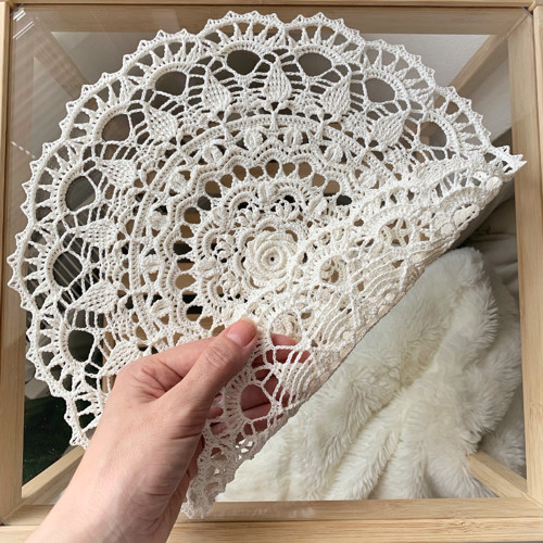 Háčkovaná dečka strukturovaná 31 cm — foto 3