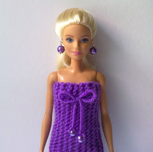 Oblečky pro Barbie - šaty, náušnice — foto 2