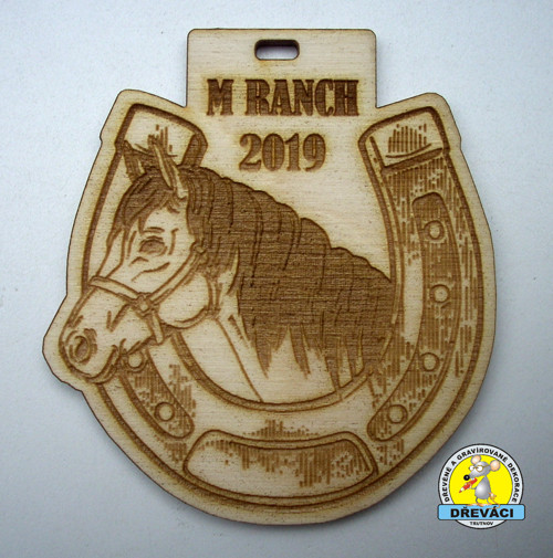 DŘEVĚNÁ miniMEDAILE : "M RANCH... 2019" — foto 2