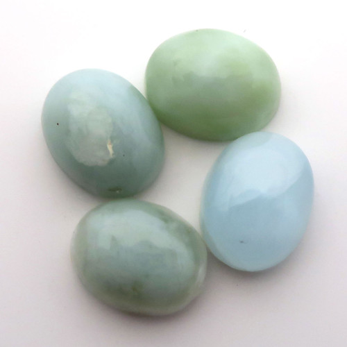 Kabošon larimar ovál 8,8-9,1mm 4ks — foto 3