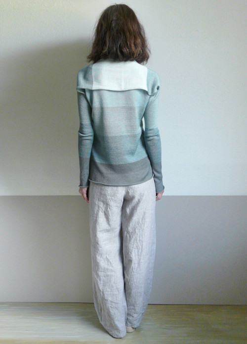 Shrug pásikový šedozelený — foto 5