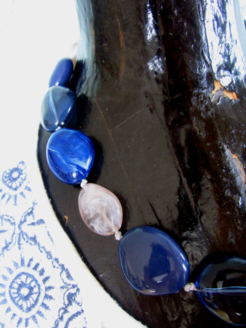 Náhrdelník blue jeans — foto 2