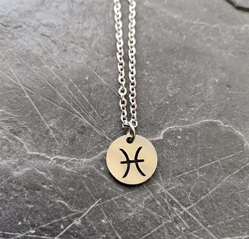 Znamení ryby*náhrdelník*chirurgická ocel*unisex — foto 2