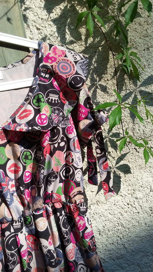 Se vzorem hippies, minišaty/tunika M — foto 3