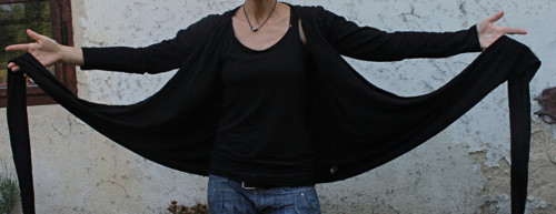Triko zavinovací malované,originál — foto 3