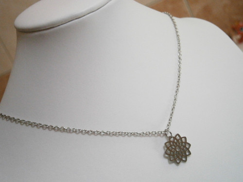 Náhrdelník *Mandala* Nerezová ocel — foto 2