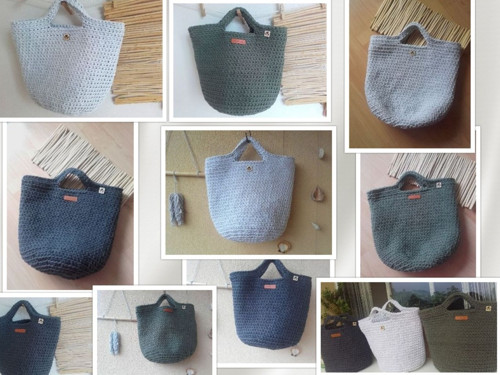TOTE BAG svetlošedá — foto 6