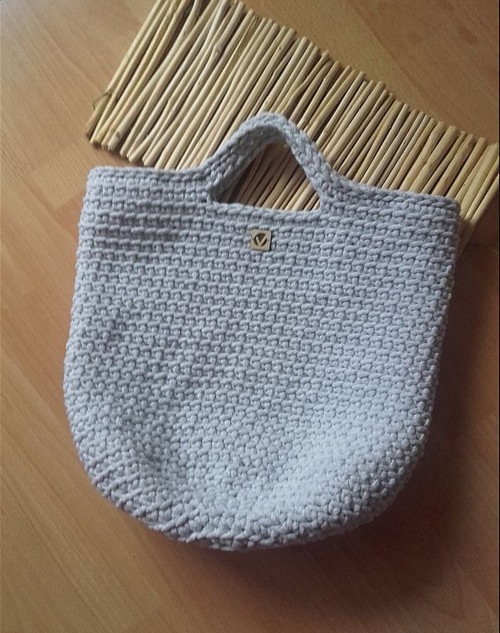 TOTE BAG svetlošedá — foto 3