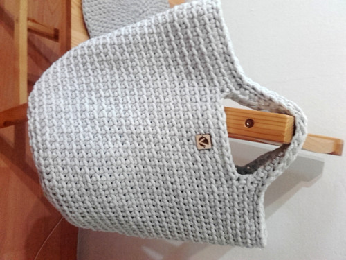 TOTE BAG svetlošedá — foto 5