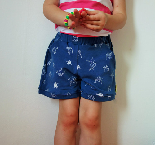 Kraťasy origami jeřáb, 3-5 let — foto 3