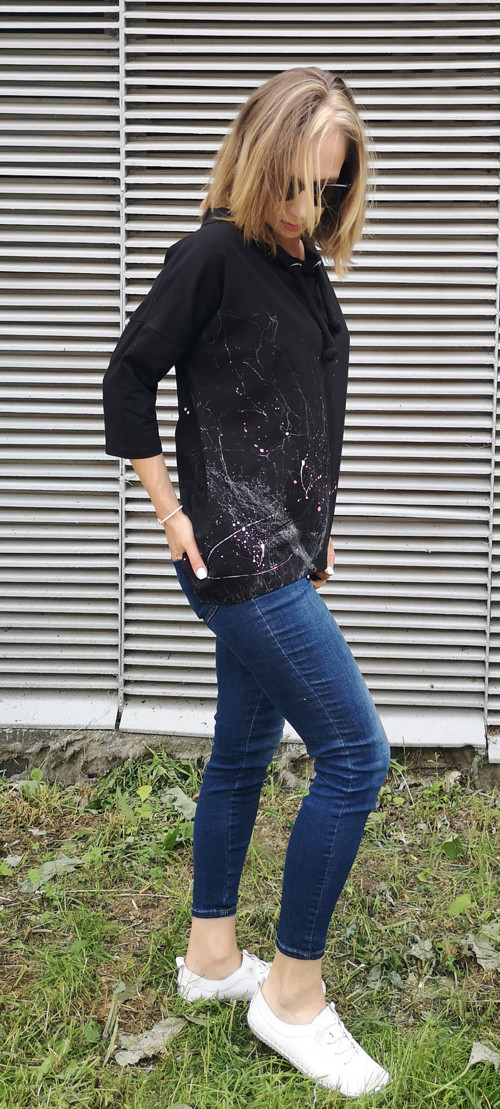 Černá mikina s lany — foto 3