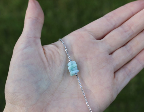 Nari • larimar, nerez. ocel — foto 3