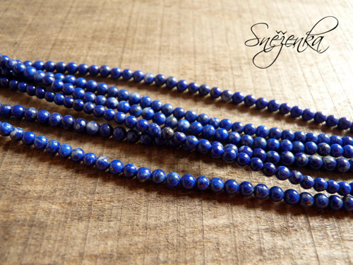 Lapis lazuli, kulička 3,5 mm, 5 ks — foto 3