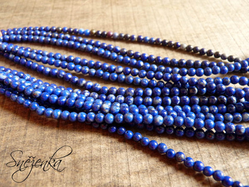 Lapis lazuli, kulička 3,5 mm, 5 ks — foto 2