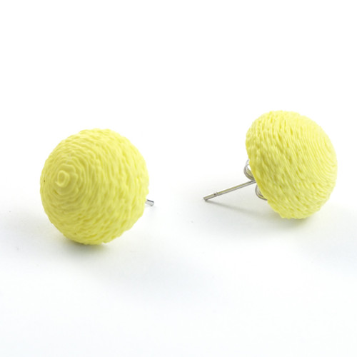 Náušnice bobule sulfur yellow — foto 2
