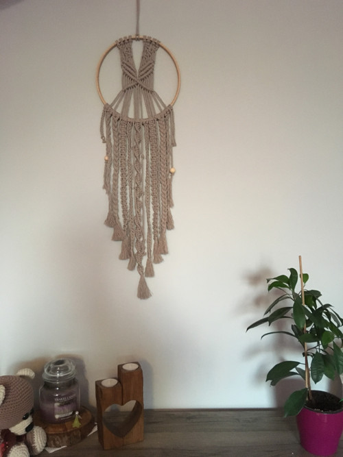 Macrame dekorační lapač — foto 2