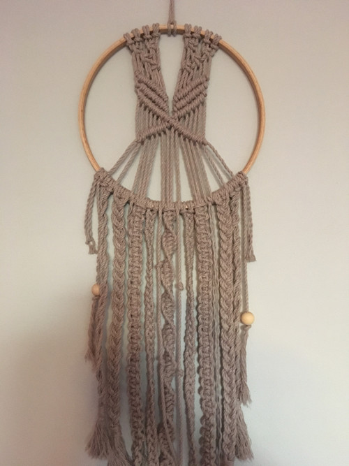 Macrame dekorační lapač — foto 3