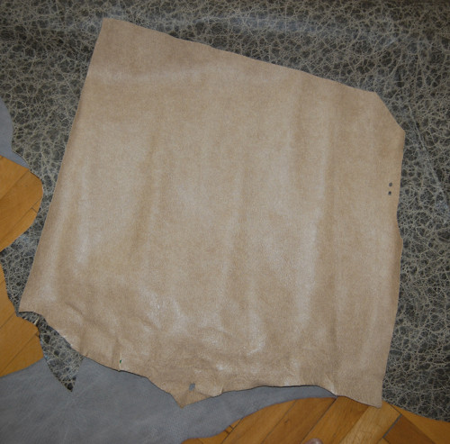 Béžová kůže - mačkaný vzhled — foto 2