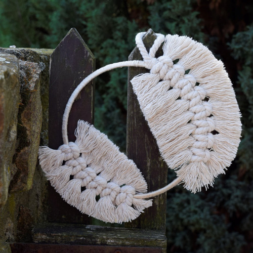 Macramé peříčka na kruhu II. — foto 3