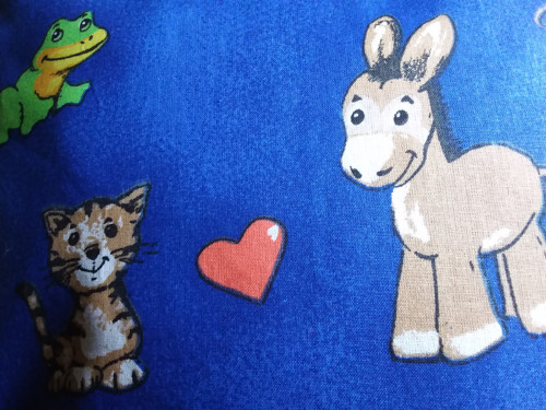 Povlak zvířátka na modrém — foto 4