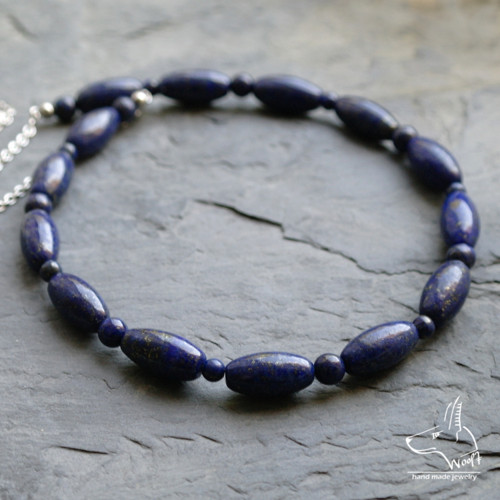Lazhvard (lapis lazuli) - modrý náhrdelník — foto 2
