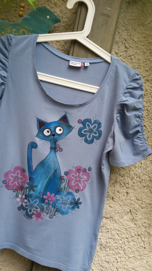 Kočičí tričko, vel.S/M — foto 4