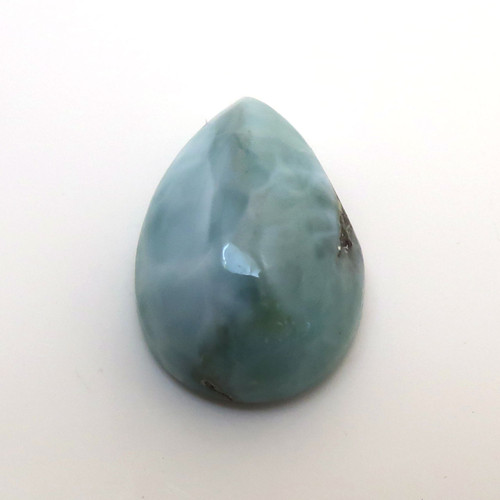 Kabošon larimar kapka 14,0 mm — foto 3