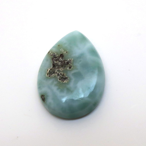 Kabošon larimar kapka 15,6mm — foto 3