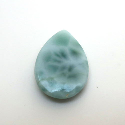 Kabošon larimar kapka 15,6mm — foto 4