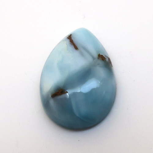 Kabošon larimar kapka 14,3mm — foto 3