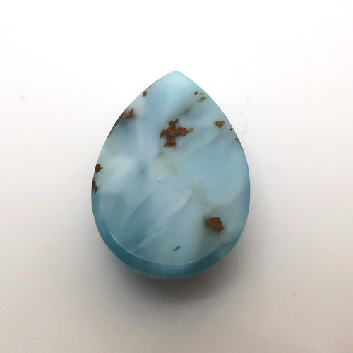 Kabošon larimar kapka 14,3mm — foto 4