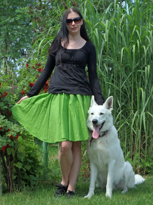 Opravdická kolová, zelené paisley — foto 6