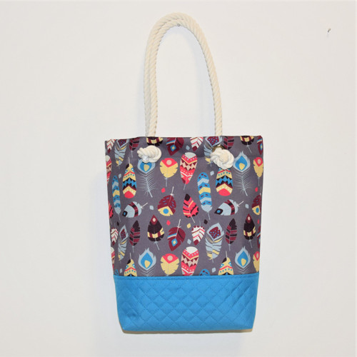 Kabelka s lanem - shopperka Maya Blue — foto 3