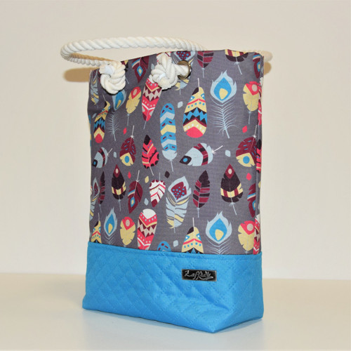 Kabelka s lanem - shopperka Maya Blue — foto 6