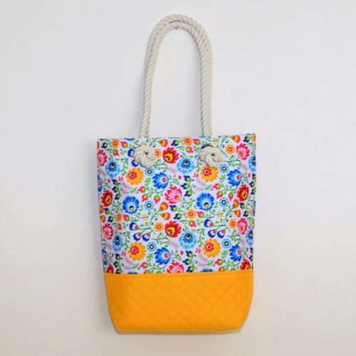 Kabelka s lanem - shopperka Mea Yellow — foto 3