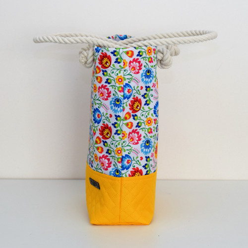 Kabelka s lanem - shopperka Mea Yellow — foto 6