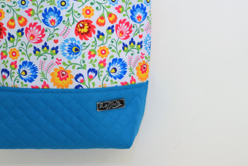 Kabelka s lanem - shopperka Mea Blue — foto 3