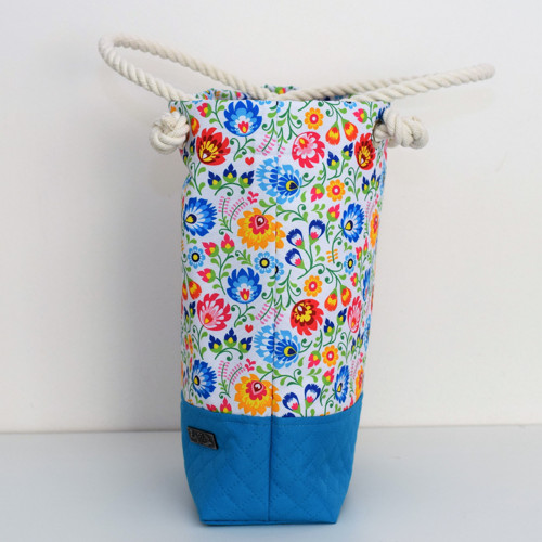Kabelka s lanem - shopperka Mea Blue — foto 4