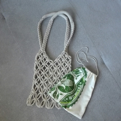 Macramé taška "ušatá" — foto 4