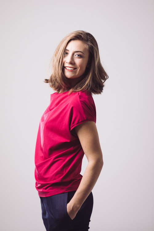 ROSMARINA triko pruh modrá-krémová — foto 5