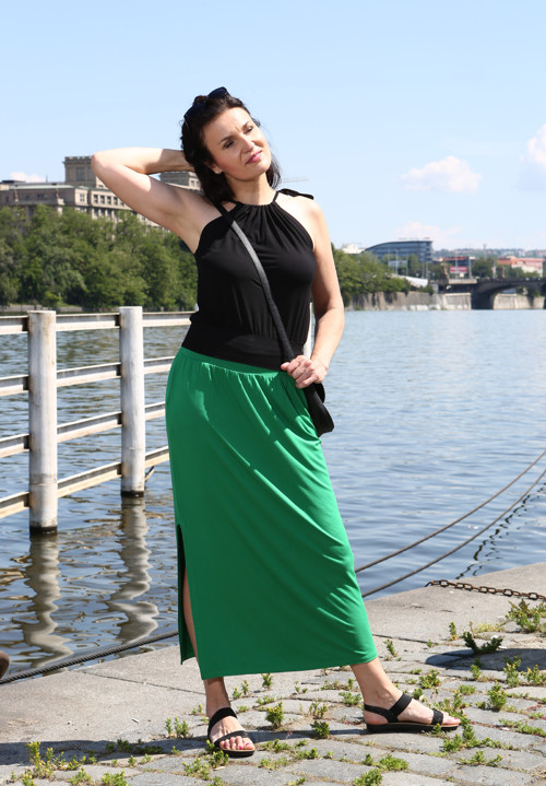 Dlouhá sukně zelená — foto 4