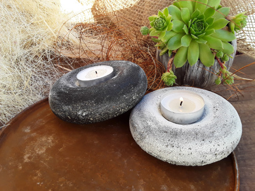 Beton-svícny " Black & White " — foto 2