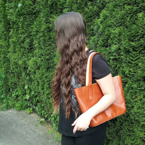 Mini tote bag medový — foto 3