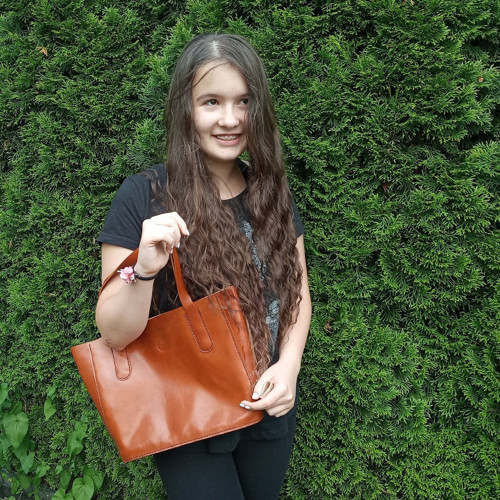 Mini tote bag medový — foto 5
