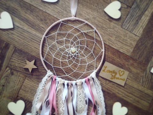 BEIGE lapač snů průměr 15cm — foto 2