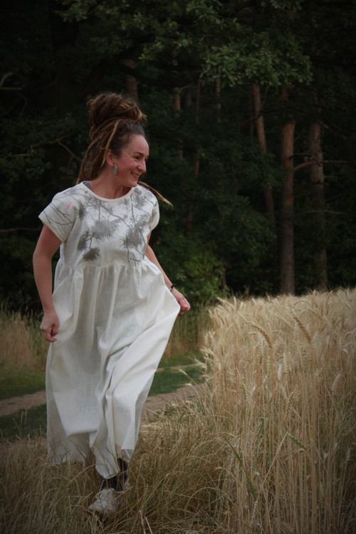 Maxišaty lněné ... vel. M - XL — foto 2